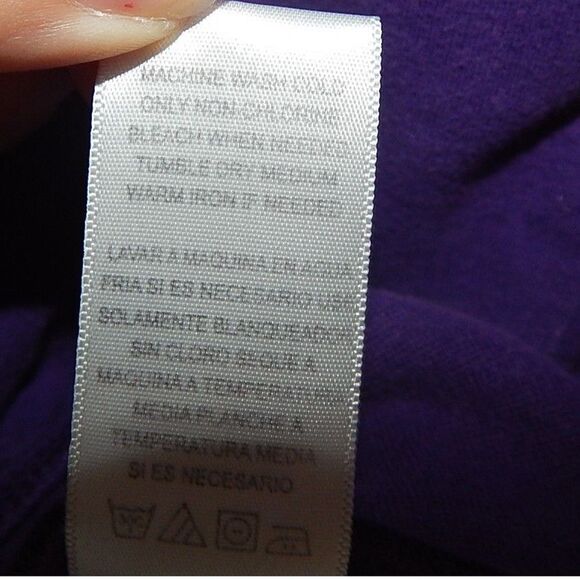 MILEY CYRUS MAX AZRIA women's large purple full zip hooded jacket with pockets - Picture 11 of 11